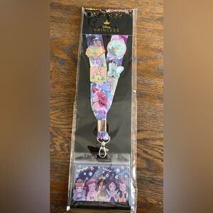 Disney Princess Lanyard with Pin Set loungefly NEW